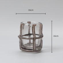 Checkered 3D Strip On Vase