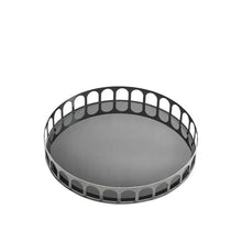 Silver Steel Round Tray