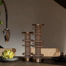 Bamboo Style Marble candlestand