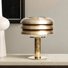 Gold-Accented Nordic Lamp/Decorfur