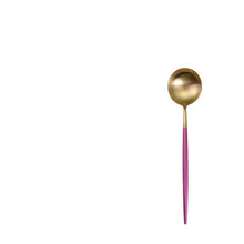 Violet Golden Cutlery