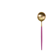 Violet Golden Cutlery