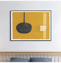Yellow and Green Still Life Abstract Painting