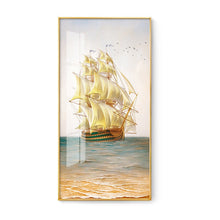 Vertical Sailing Wall Painting