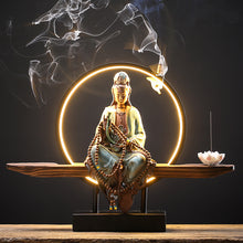 Guanyin Buddha ceramic incense decoration | buddha decor - Decorfur