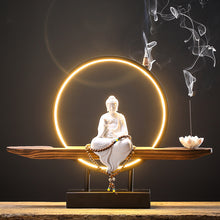 Guanyin Buddha ceramic incense decoration | buddha decor - Decorfur