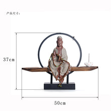 Guanyin Buddha ceramic incense decoration | buddha decor - Decorfur