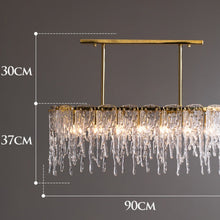 Copper Melting Glass Chandelier