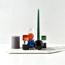 Mosaic Crystal Glass Candlestick