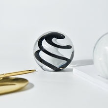 Disque Nordic simple modern glass ball paperweight