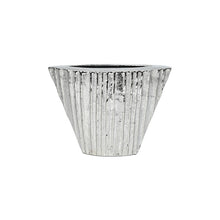 Tapered Textured Golden Grey Vase