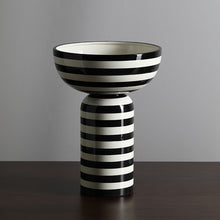 Zebra Large Mouth Vase