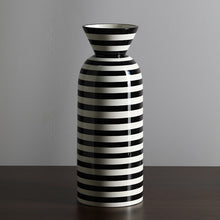 Zebra Large Mouth Vase