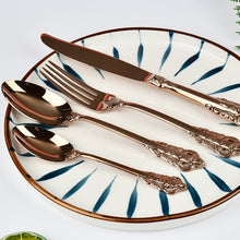 Intricate Metal Carved Cutlery