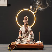 zen style buddha lamp / incense holder | buddha decor - Decorfur