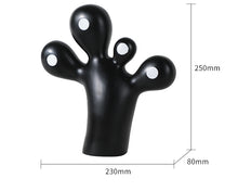 Black Cartoon Little Feet Decor