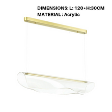 Abstract Glass Long Chandelier