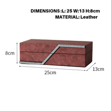 Maroon Luxury Leather Jewelry Box