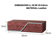 Maroon Luxury Leather Jewelry Box