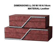 Maroon Luxury Leather Jewelry Box