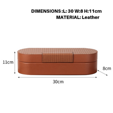 Orange Leather Jewelry Storage Box