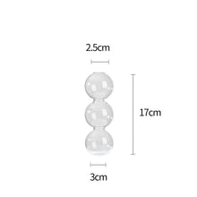 Triple Bead Glass Vase