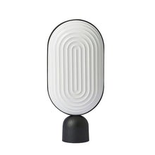 Danish Style Rippled White Table Lamp | light - Decorfur