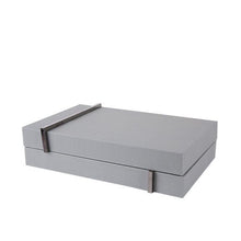 Beige and Grey Leather Patterned Jewelry Box | JEWELLERY BOXES - Decorfur
