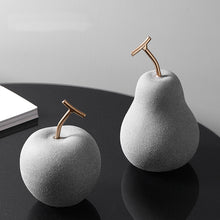 Grey Metal Twig Fruit Decor