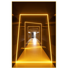 Neon Corridor Painting