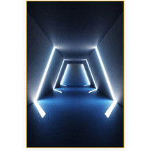 Neon Corridor Painting