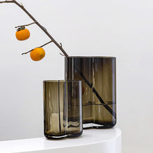 Double Cylindrical Transparent Vase