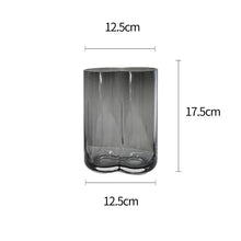 Double Cylindrical Transparent Vase