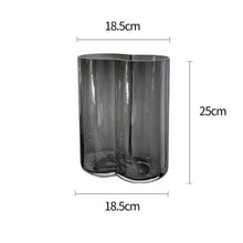 Double Cylindrical Transparent Vase