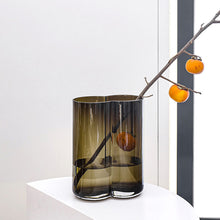 Double Cylindrical Transparent Vase