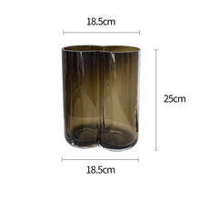 Double Cylindrical Transparent Vase