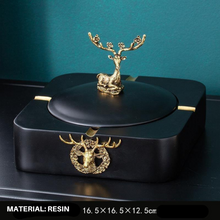 Black Retro Ashtray