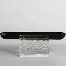 Hammered Glass Black Metal Jewelry Display