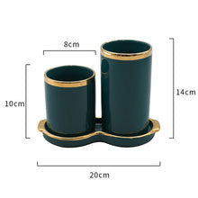 Tube Shaped Golden Liner Spoon Stand