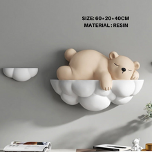 Cloud Bear Three Dimensional Wall Hanging