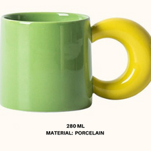 Coloured Thick Handle Mug (SET OF 2)