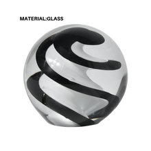 Disque Nordic simple modern glass ball paperweight