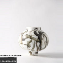 Brushed Brown White Vase