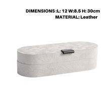 Brush Patterned Grey Storage Boxes