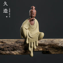 Made for a long time, the three holy Buddha ornaments, ceramics, town houses, porch crafts, Sakyamuni Buddha, earth treasure bodhisattva. | - Decorfur