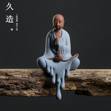 Made for a long time, the three holy Buddha ornaments, ceramics, town houses, porch crafts, Sakyamuni Buddha, earth treasure bodhisattva. | - Decorfur