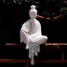 Made for a long time, the three holy Buddha ornaments, ceramics, town houses, porch crafts, Sakyamuni Buddha, earth treasure bodhisattva. | - Decorfur