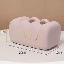 Pastel Curvy Vase And Tissue