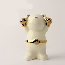 Sports Bear Beige and Golden Decor