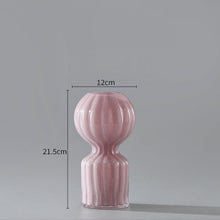Peach Ombre Glass Vase
